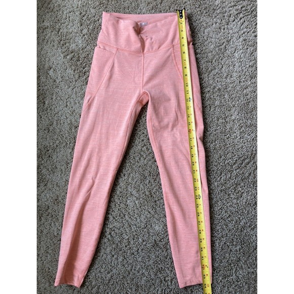 Joy Lab Women’s Size XS Pink/Peach Athletic Soft Leggings with Pockets - Picture 6 of 9